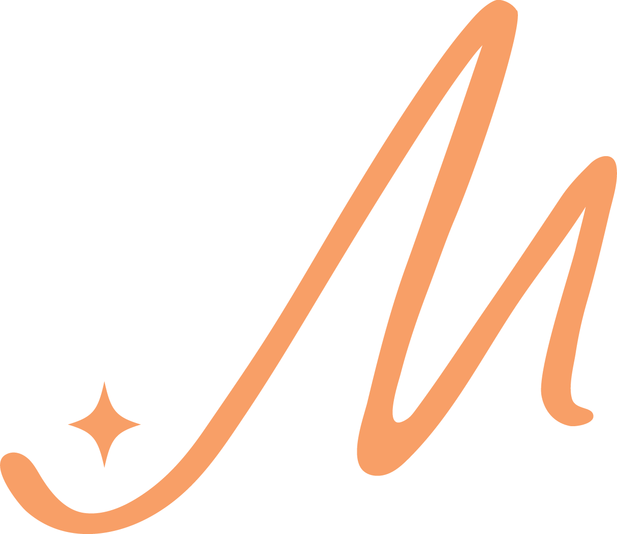 Marlene & Co Curated Design Build Brandmark in Orange