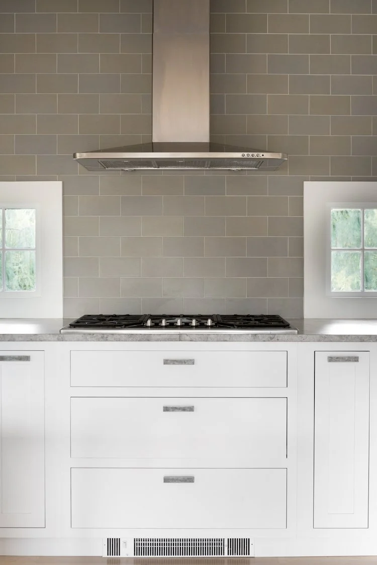 Cabinet doors with hood from a kitchen remodel designed by Marlene & Co