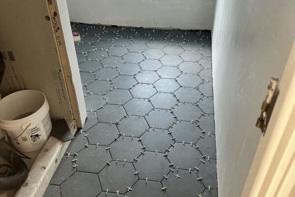 Foundation and custom tile work by the Marlene & Co Team