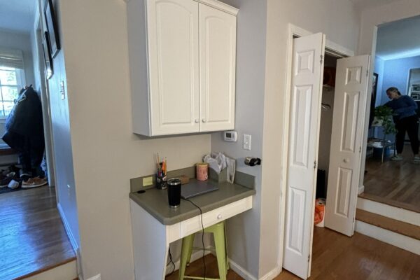 Small and not usable space within the kitchen before the renovation