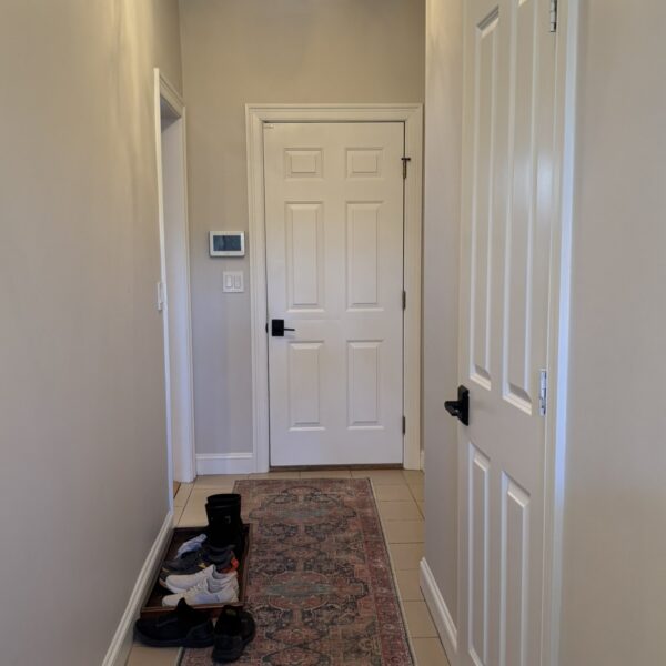 Narrow and long hallway that had become a hard space for the family to work with