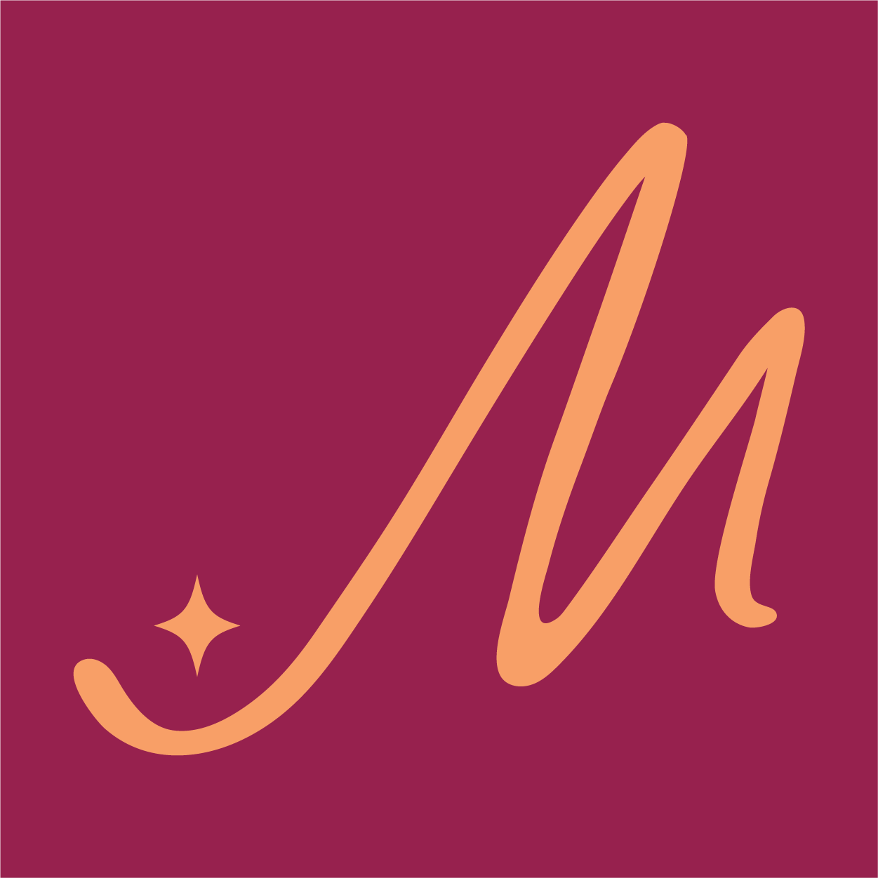 Marlene & Co Submark in Tangerine in a Raspberry Box