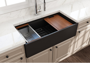 Custom designed sink for a kitchen remodel by Marlene & Co