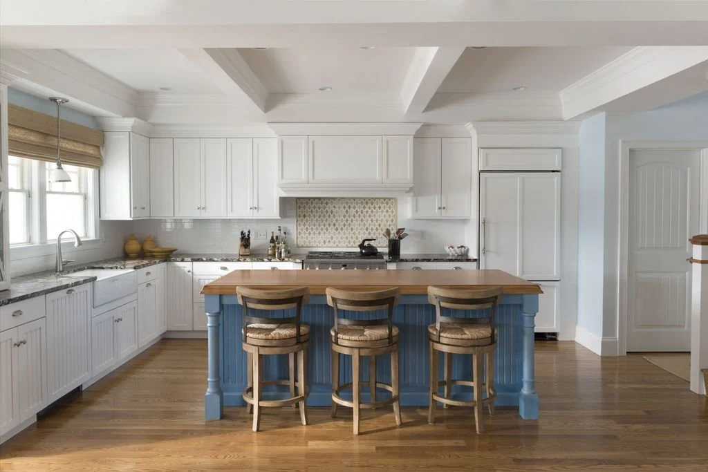 Custom kitchen island design and built by Marlene & Co