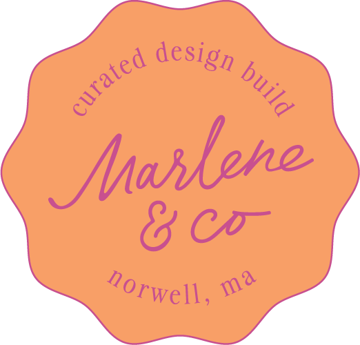 Marlene & Co Curated Design Build Pink and Orange Submark
