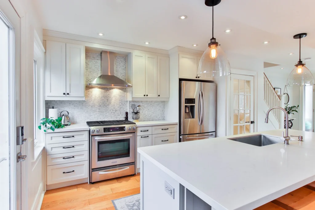 Light and bright kitchen remodel designed by Marlene & Co