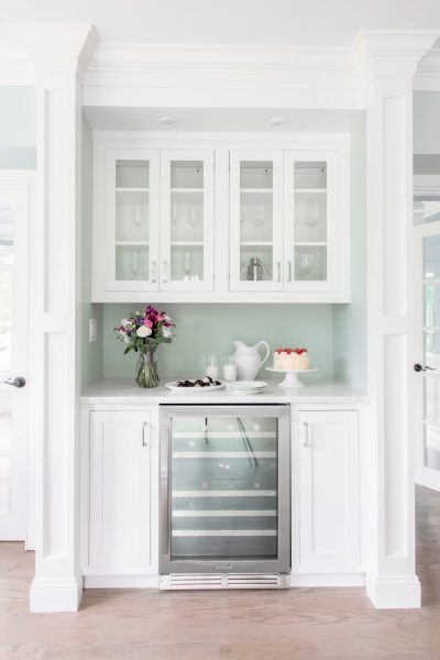 Coffee Bar with Custom Cabinetry Designed & Built by Marlene & Co